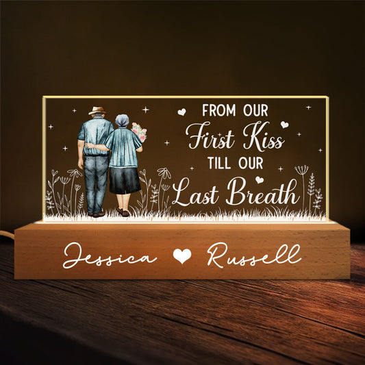 First Kiss Last Breath - Personalized Custom Acrylic 3D LED Night Light