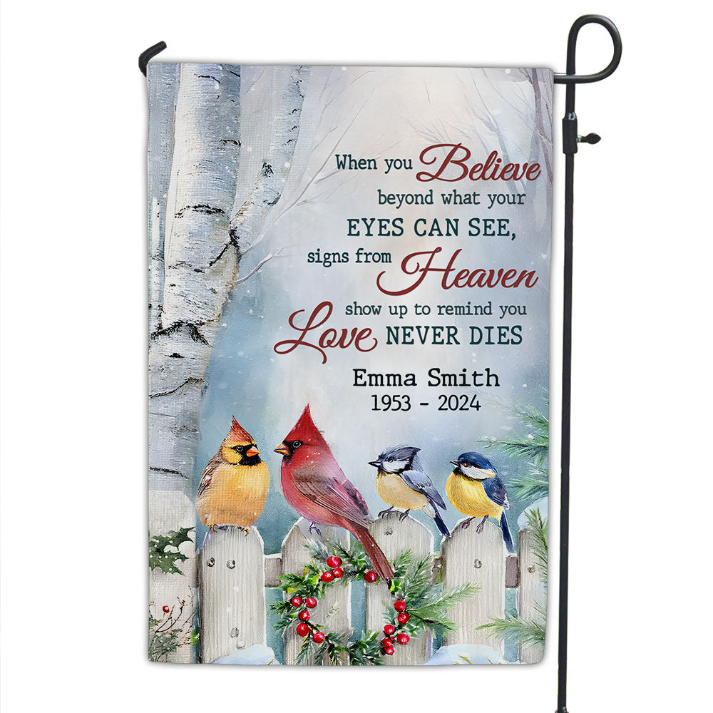 Forever Cherished, Never Forgotten - Personalized Custom Flag