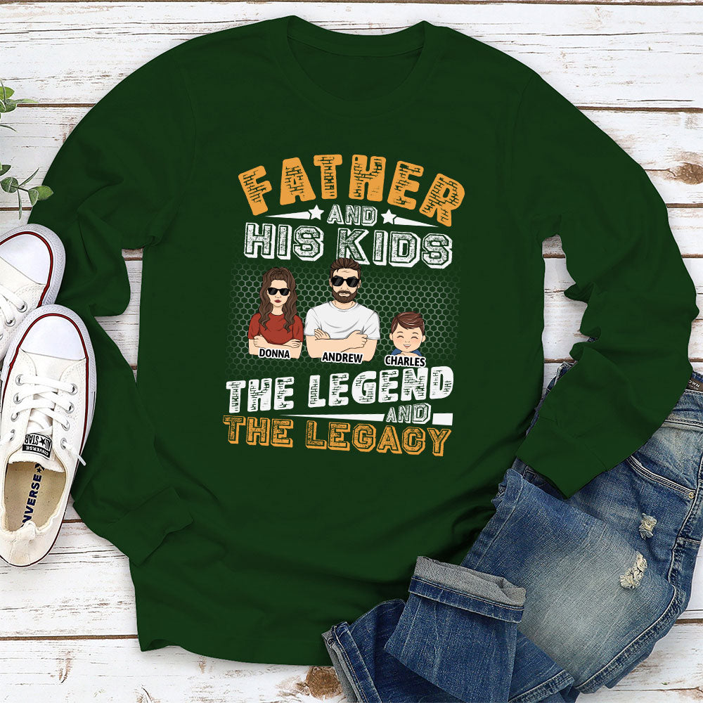 Father And Kids - Personalized Custom Shirt