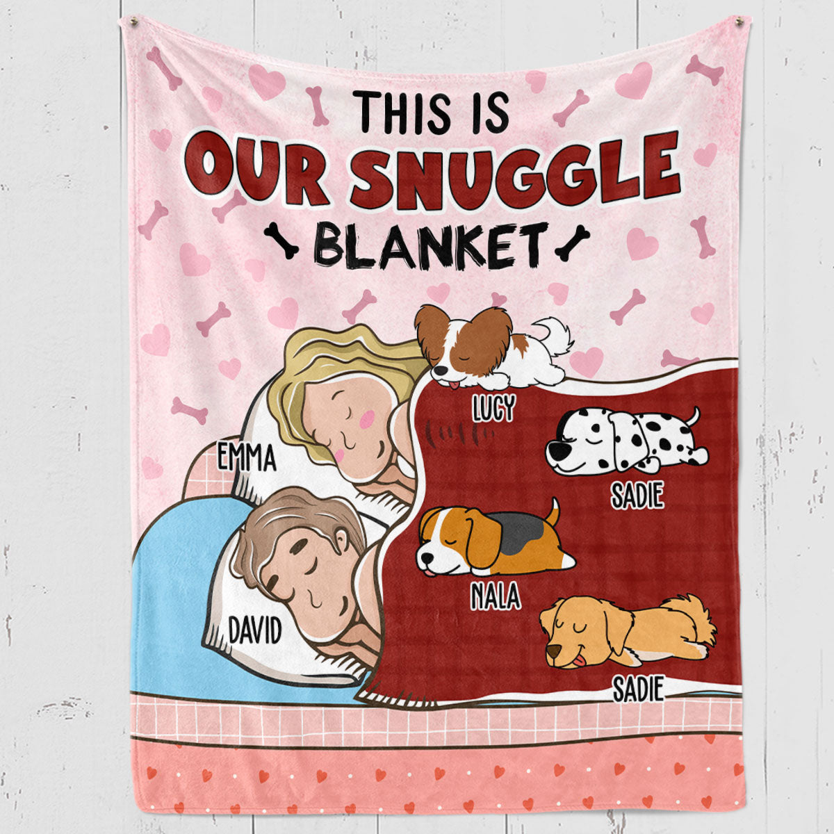 Our Lovely Blanket - Personalized Custom Fleece Blanket