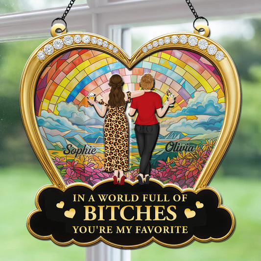 Favorite Besties - Personalized Custom Suncatcher