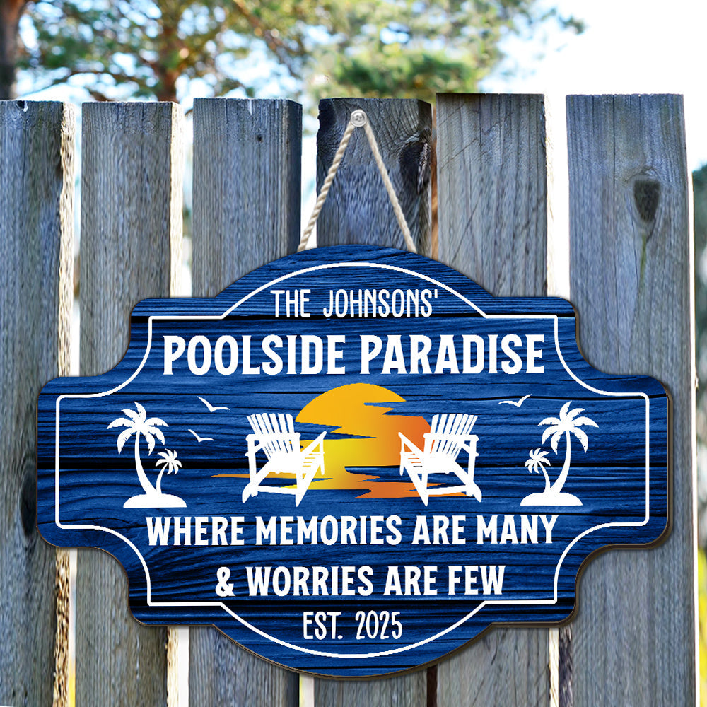 Where Memories Are Many - Personalized Custom Wood Sign