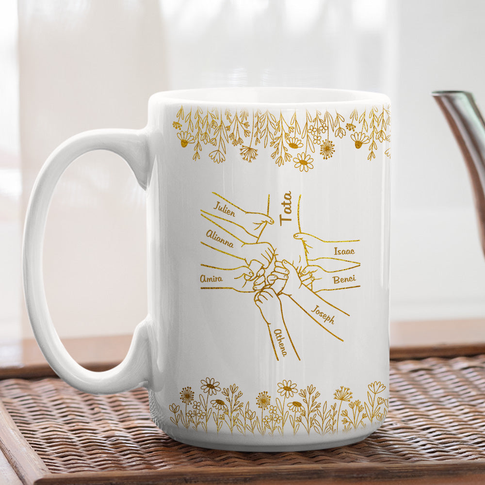 Love Mom Grandma - Personalized Custom Coffee Mug