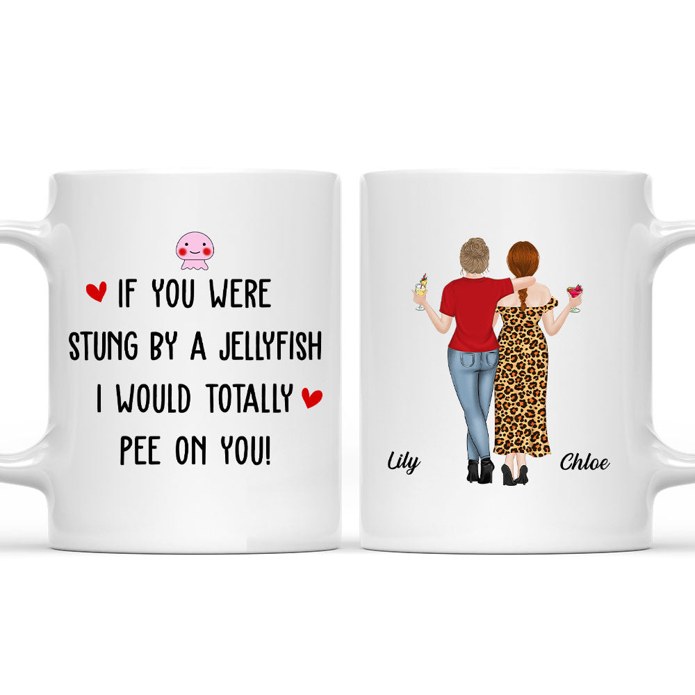 Stung By A Jellyfish - Personalized Custom Coffee Mug