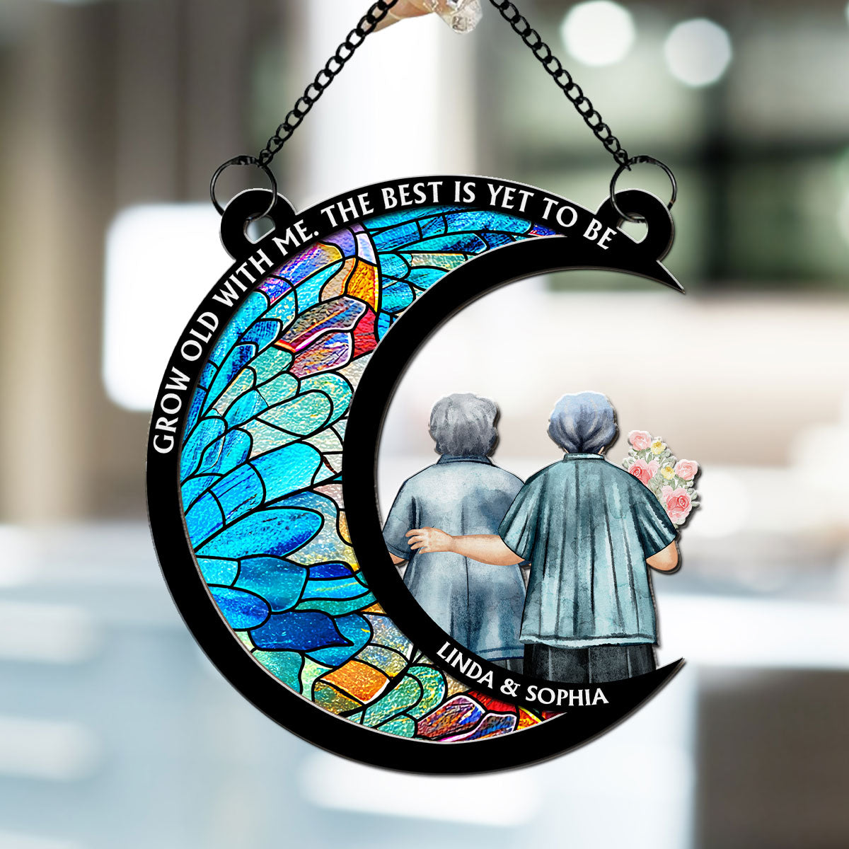From Our First Kiss Till Our Last Breath - Personalized Custom Suncatcher