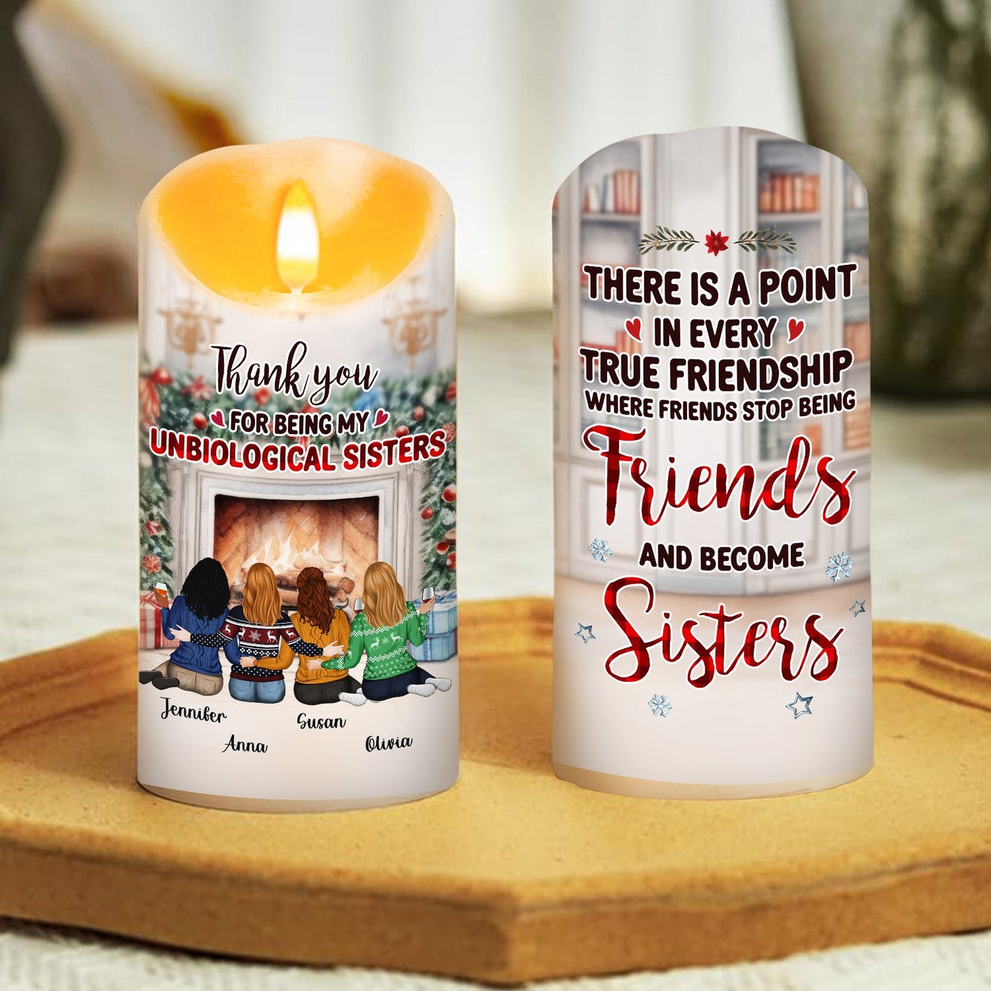 You Are My Christmas Miracle - Personalized Custom LED Candle