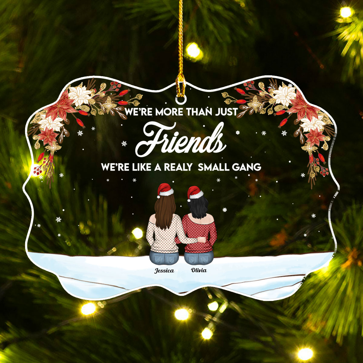 Here Is To Another Year Of Bonding Over Alcohol - Personalized Custom Acrylic Ornament