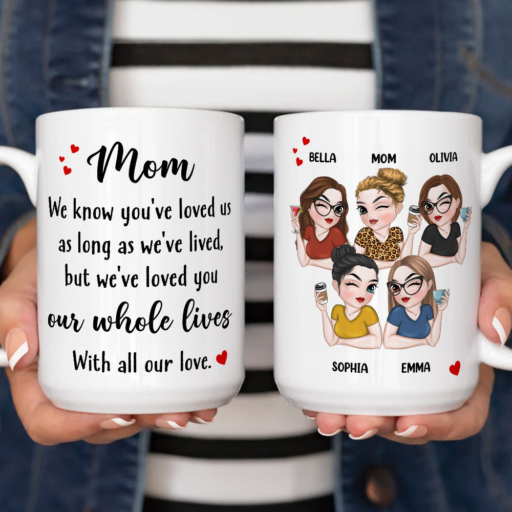 Mom Our Love For You Is Endless - Personalized Custom Coffee Mug