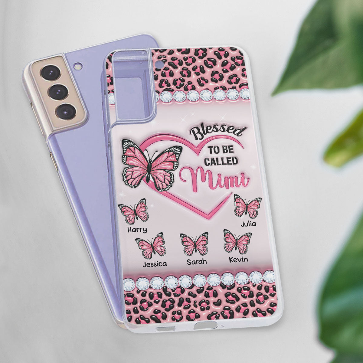Blessed To Be Called Nana - Personalized Custom 3D Inflated Effect Phone Case