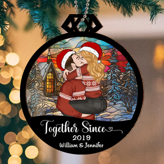 Together Since - Personalized Custom Suncatcher Ornament