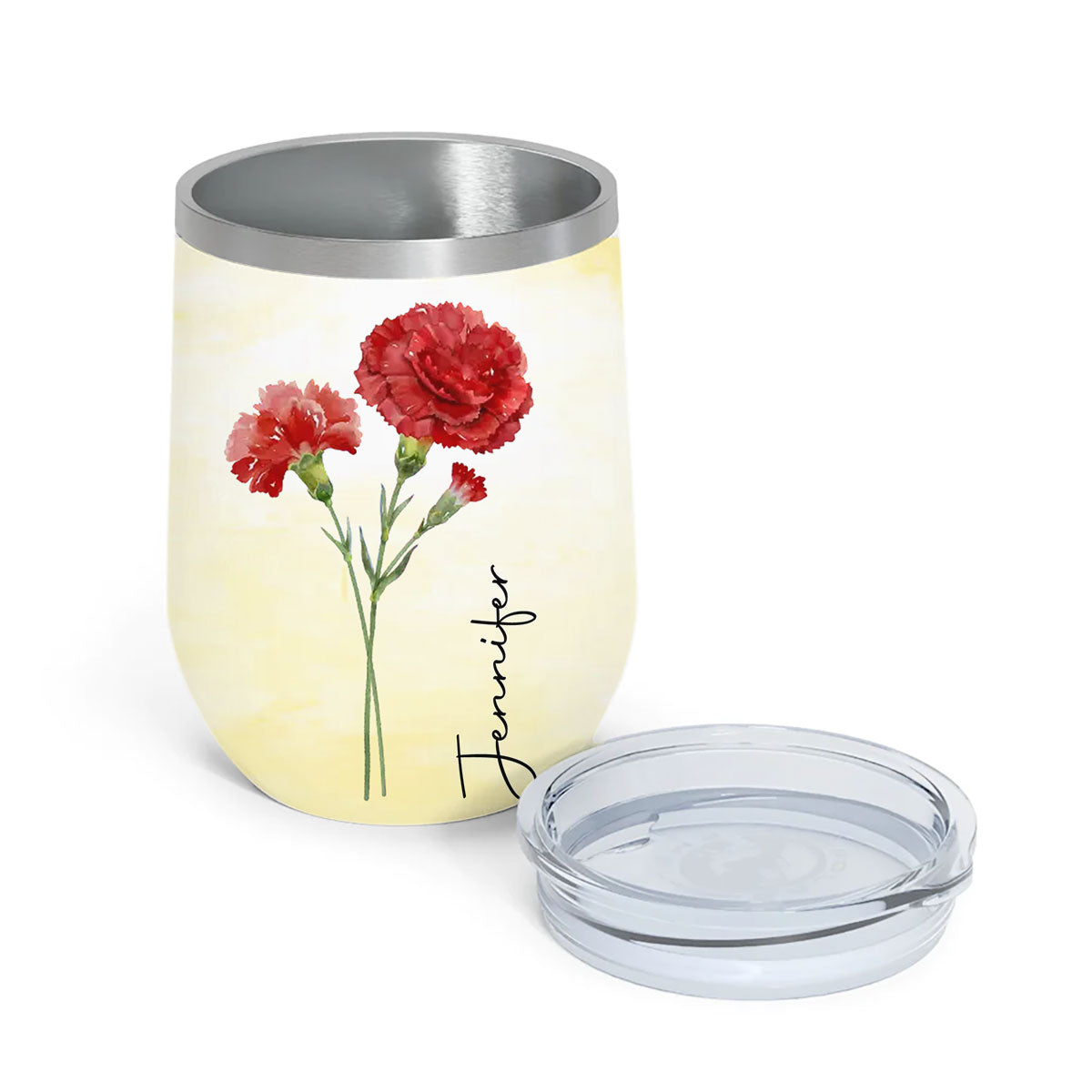 Friends Are Flowers That Never Fade - Personalized Custom Wine Tumbler