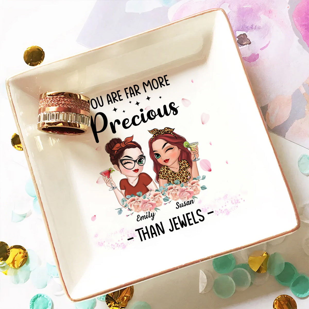 You Are Precious More Than Jewels - Personalized Custom Jewelry Dish