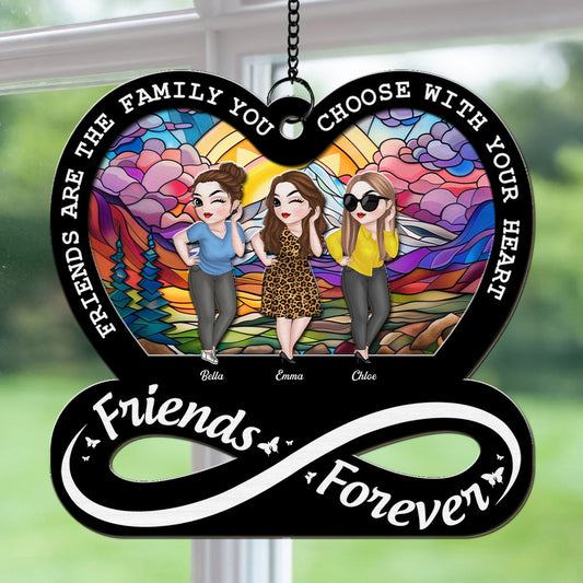 Friendship Forever - Personalized Custom Suncatcher
