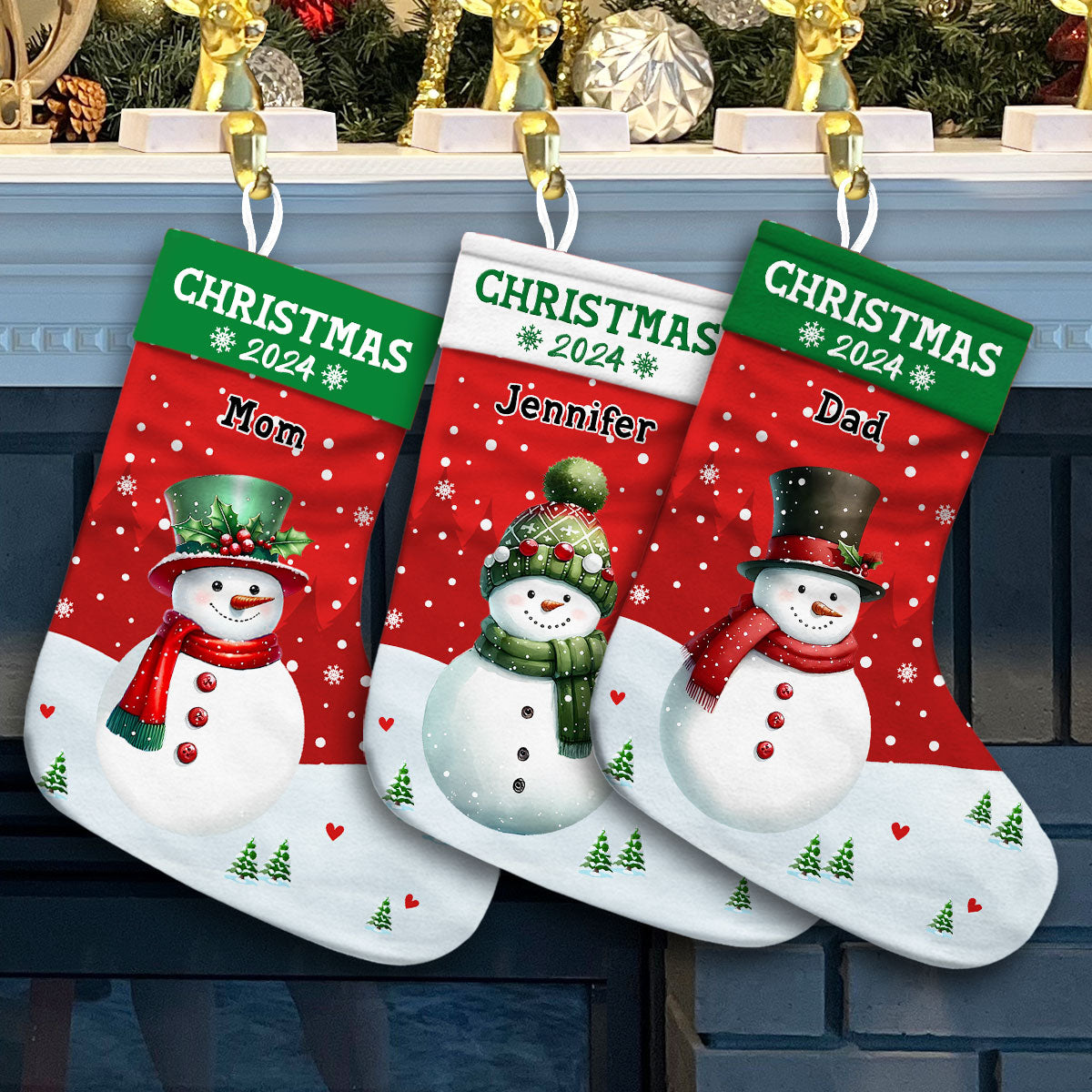 Family Christmas Stocking 2024 - Personalized Custom Christmas Stocking