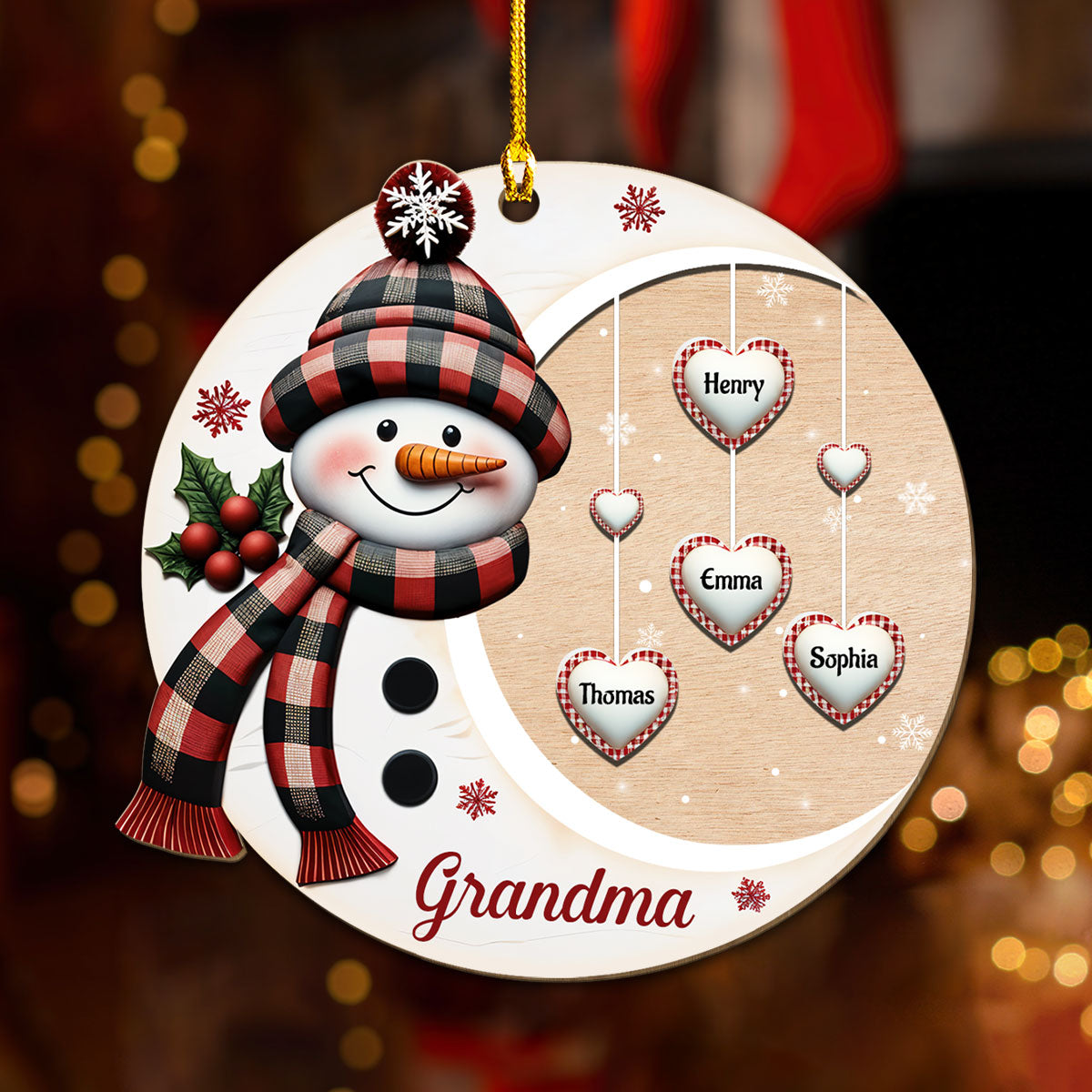 Sweetheart Of Nana - Personalized Custom Wood Ornament