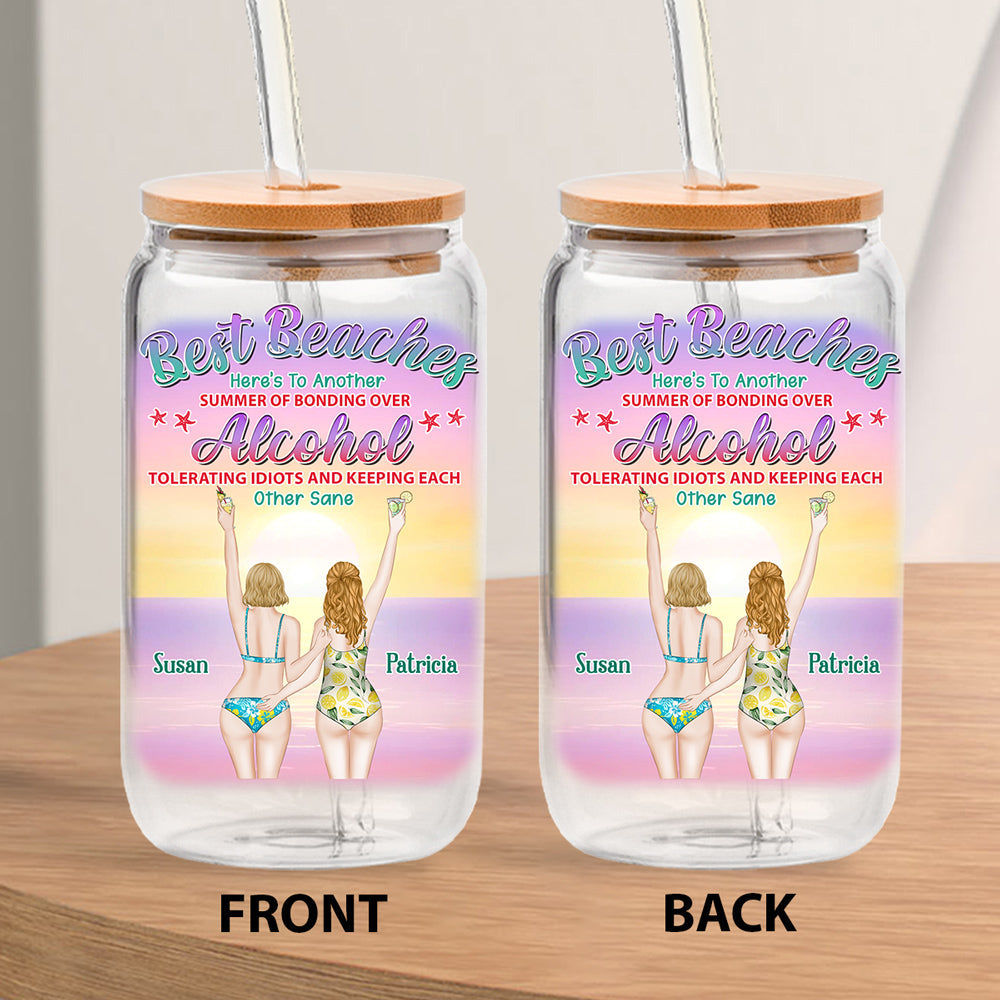 Best Beaches - Personalized Custom Glass Can