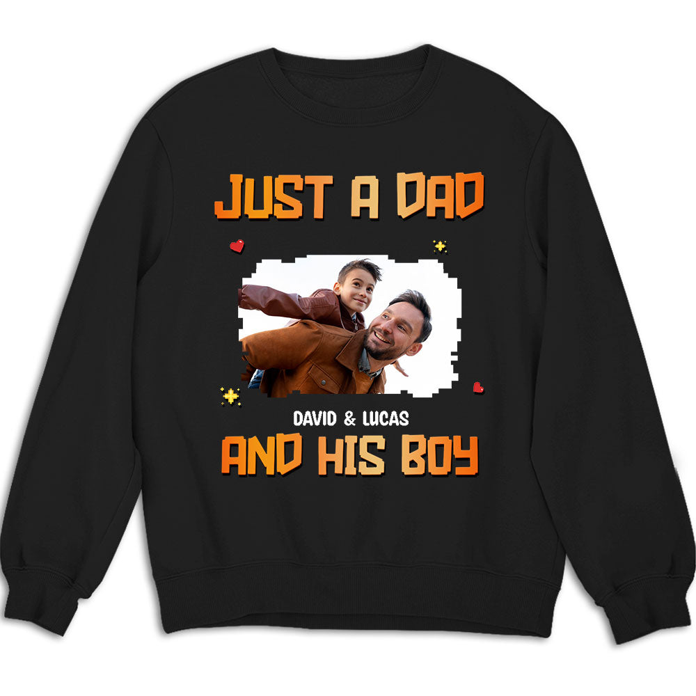 Just A Dad Photo - Personalized Custom Shirt