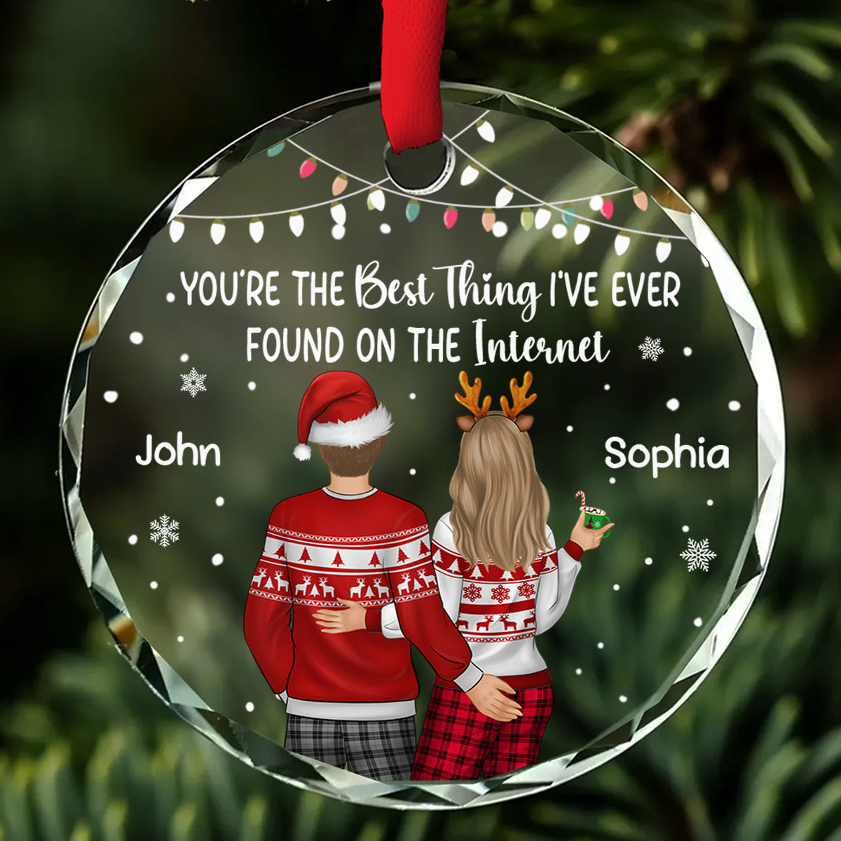You Are The Best Thing - Personalized Custom Glass Ornament