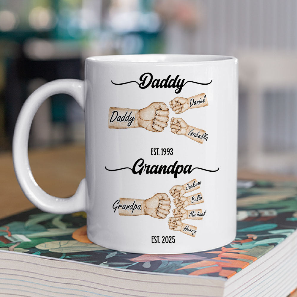 Love Grows With Every Year - Personalized Custom Coffee Mug