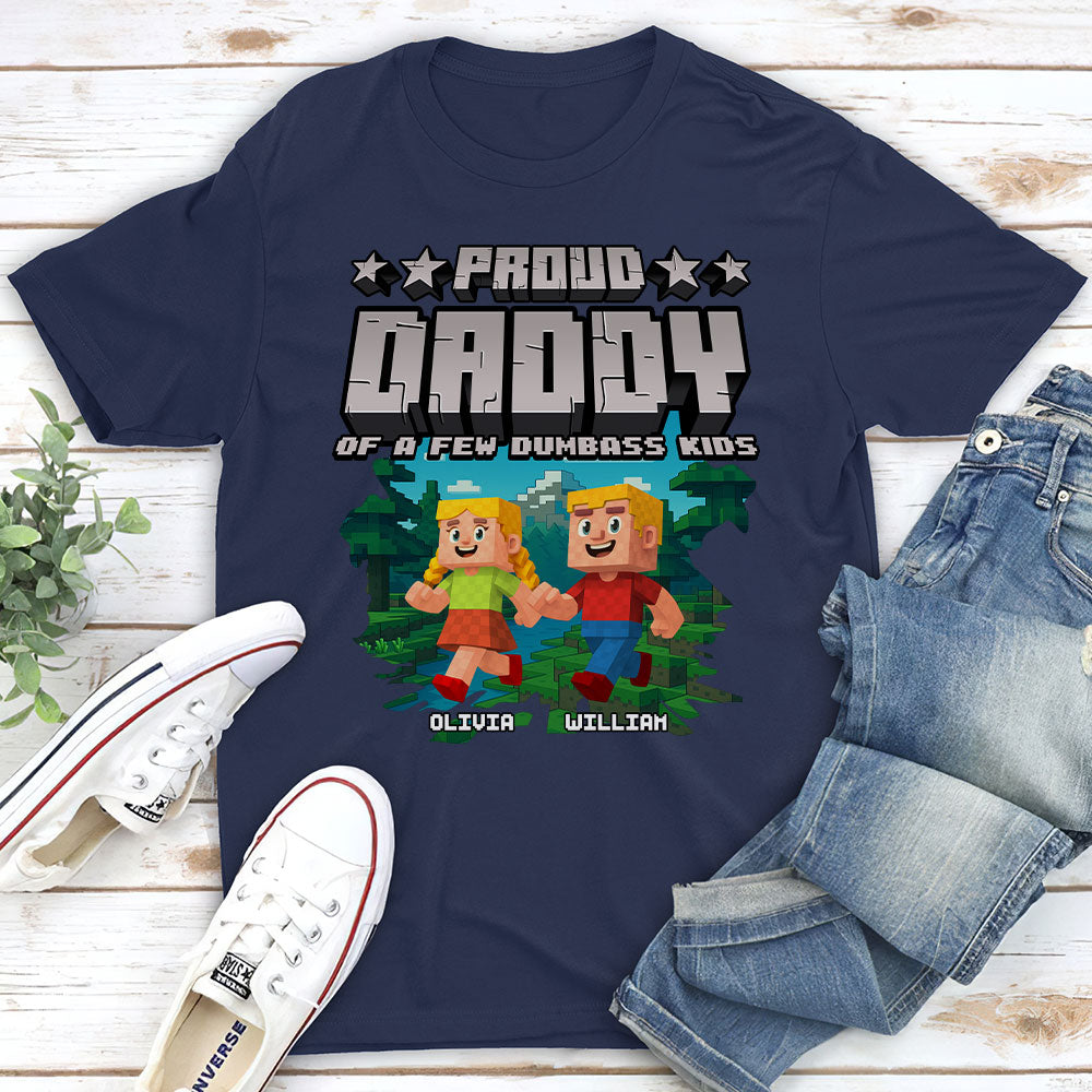 Proud Grandfather Of Few Kids - Personalized Custom Shirt