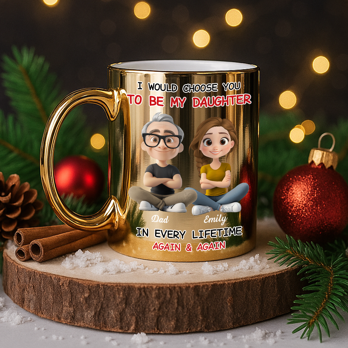 I Would Choose You - Personalized Custom Metallic Mug