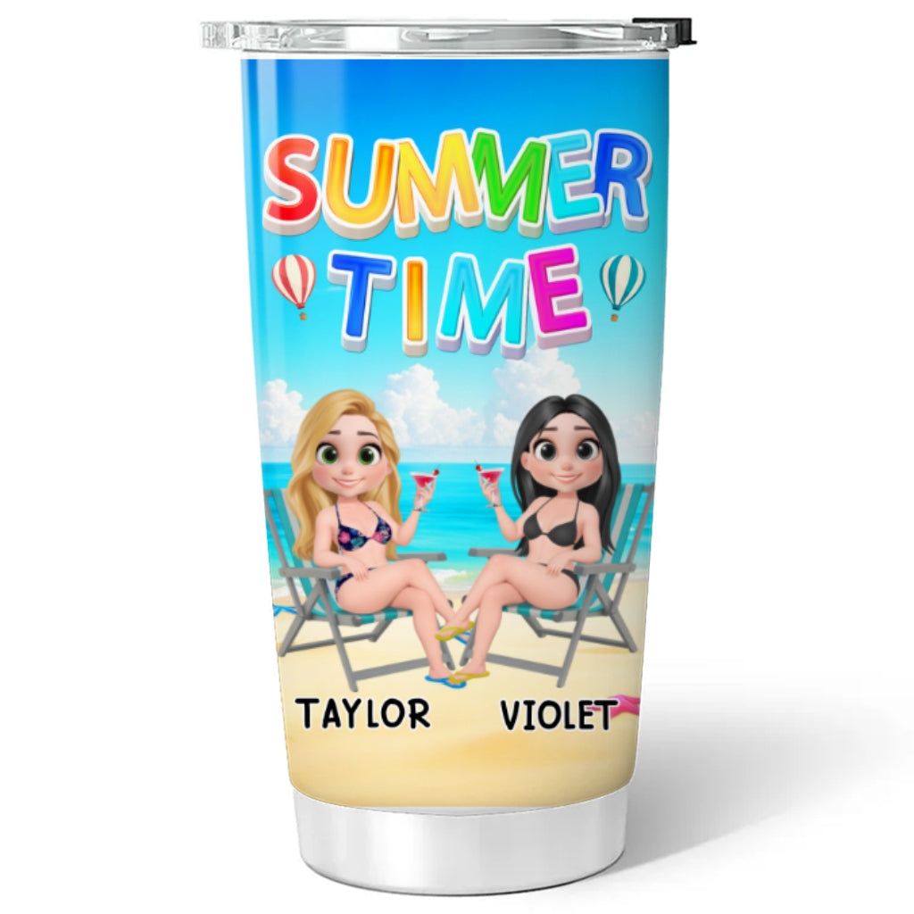 Besties Summer - Personalized Custom Tumbler