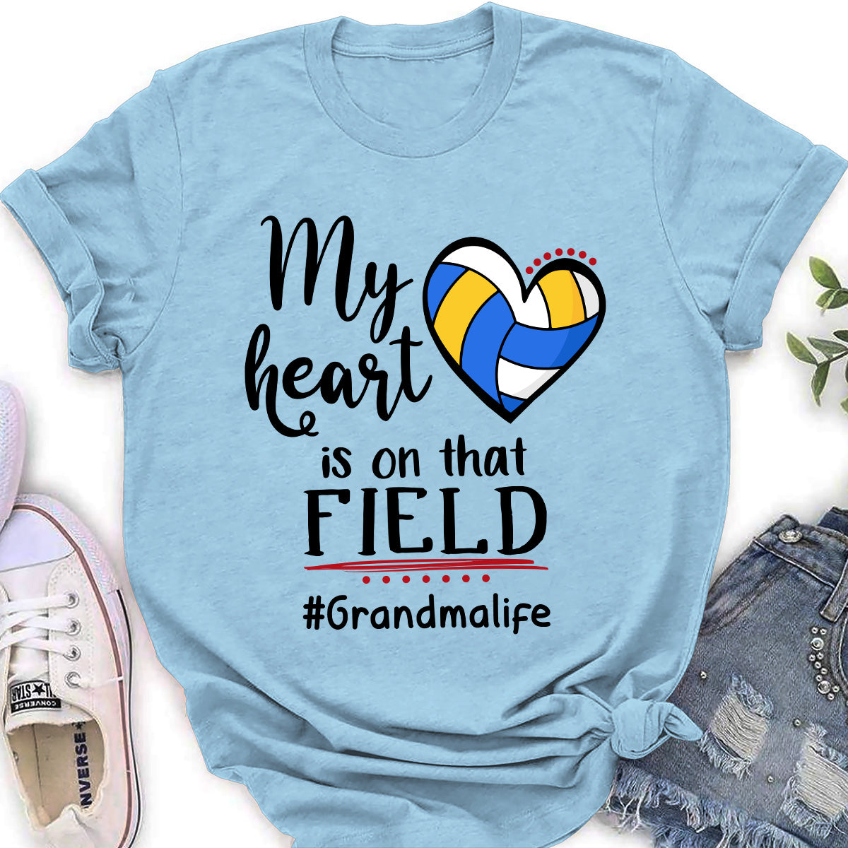 My Heart Is On That Field - Personalized Custom Shirt