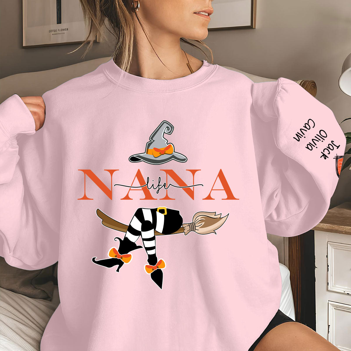 Grandma Life Witch Sweatshirt - Personalized Custom Sweatshirt
