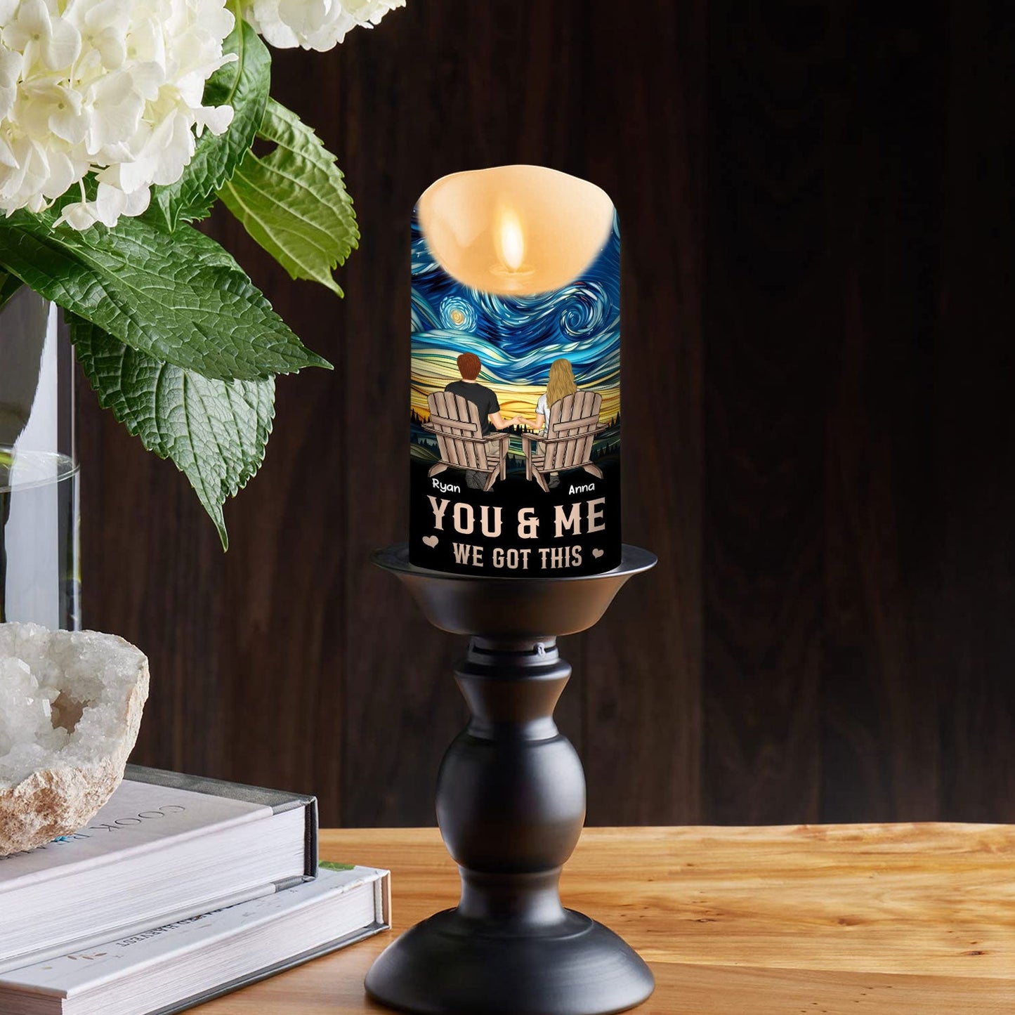 You And Me We Got This - Personalized Custom LED Candle