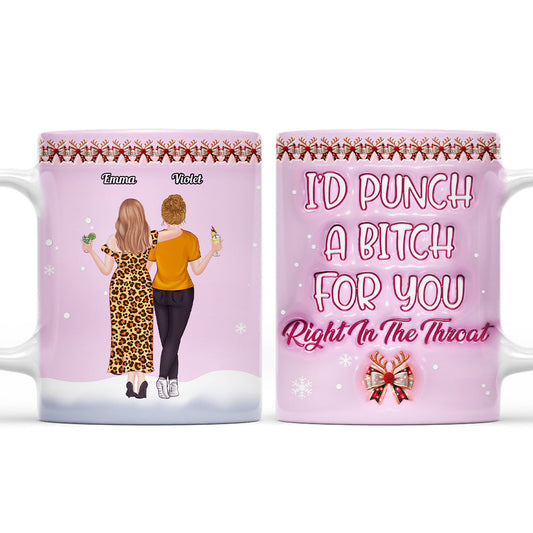 I Will Protect You - Personalized Custom 3D Inflated Effect Coffee Mug