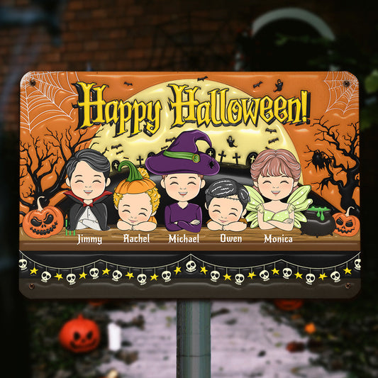 On Hallow Day - Personalized Custom 3D Inflated Effect Metal Sign