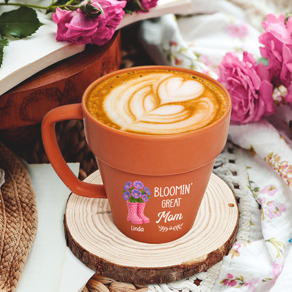 Simply The Best Mom - Personalized Custom Plant Pot Mug