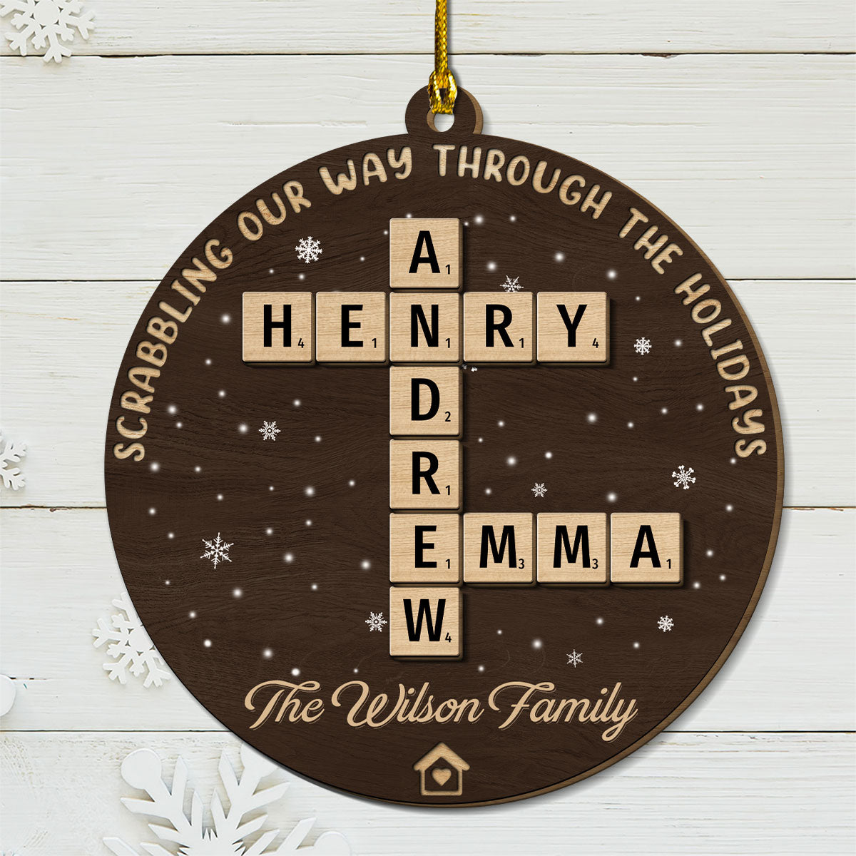 The Best Part Of Christmas  - Personalized Custom Freeshape 2-Layered Wood Ornament