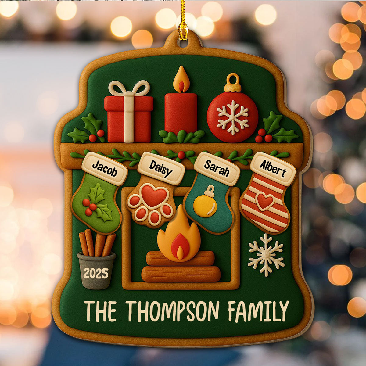 As Long As We Are Together - Personalized Custom 3D Effect Wood Ornament