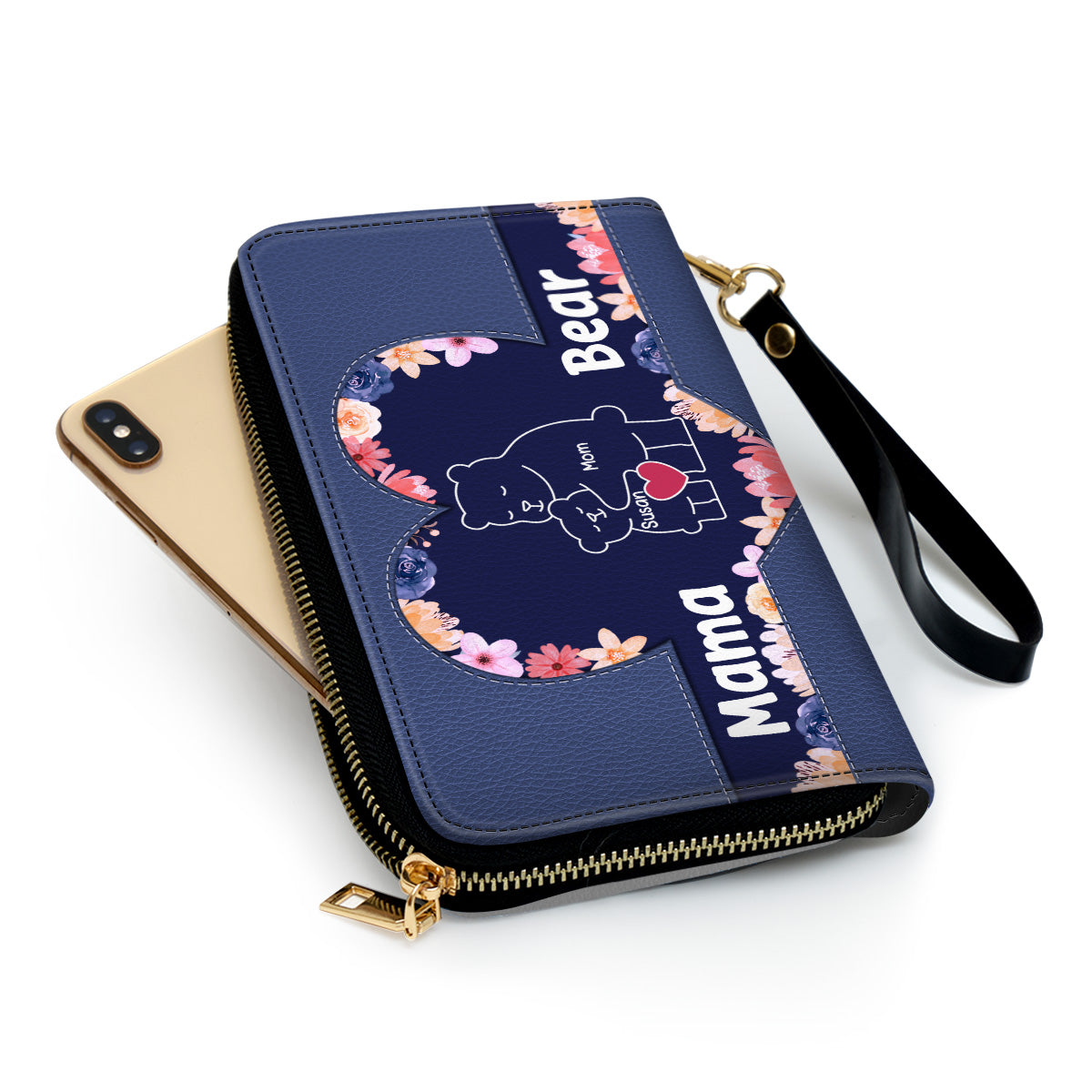 Mama Bear - Personalized Custom Leather Wallet