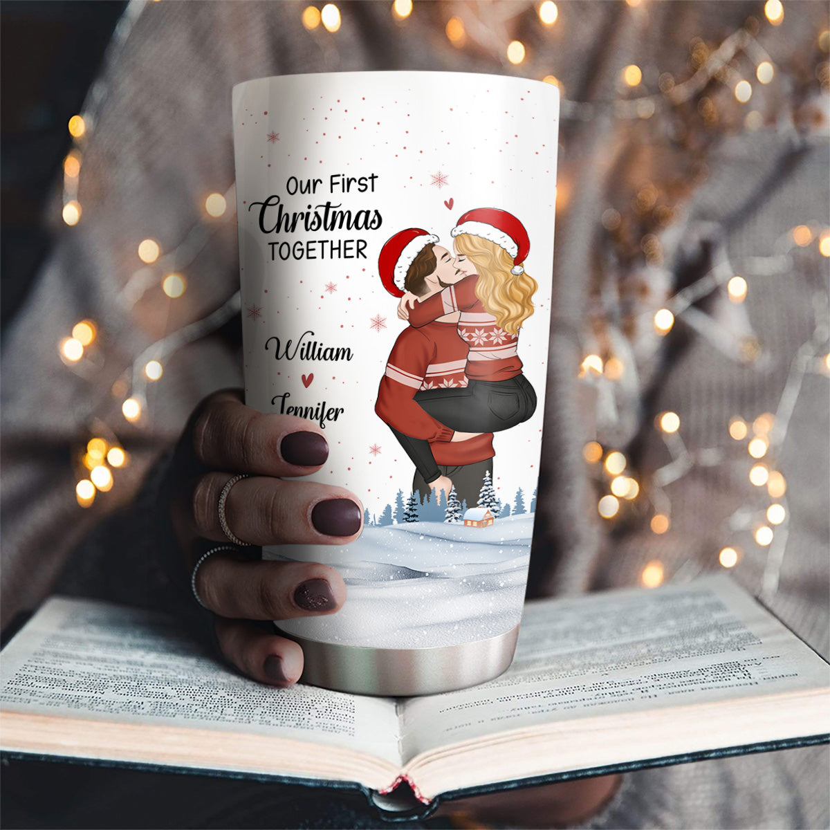 Our First Christmas 2024 - Personalized Custom Tumbler
