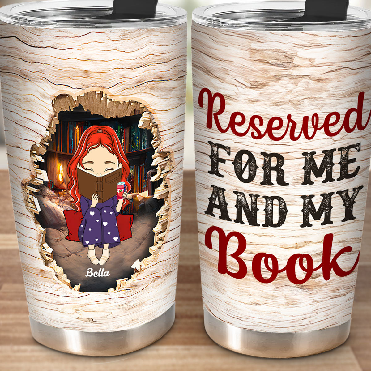 Me And My Book - Personalized Custom Tumbler