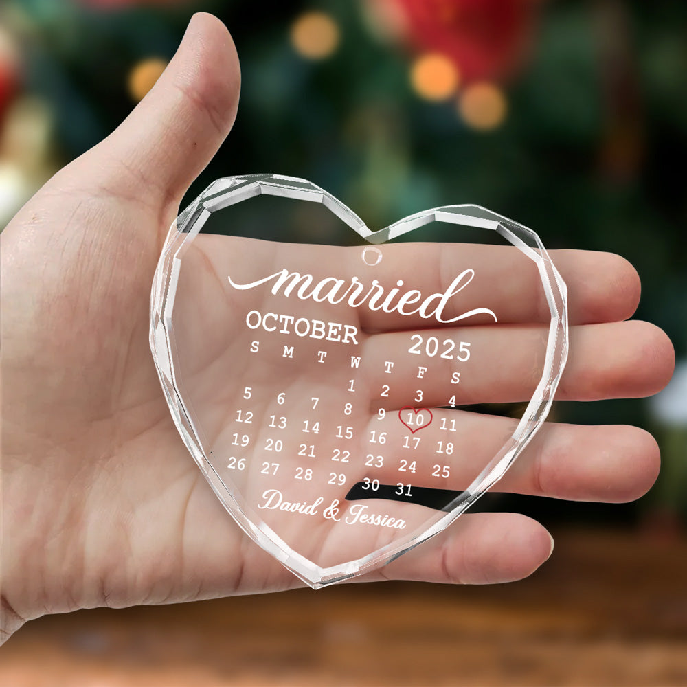 From This Day Forward Always - Personalized Custom Glass Ornament