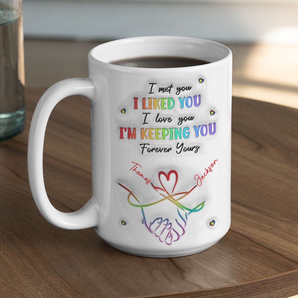 I Love You Love Is Love - Personalized Custom 3D Inflated Effect Mug