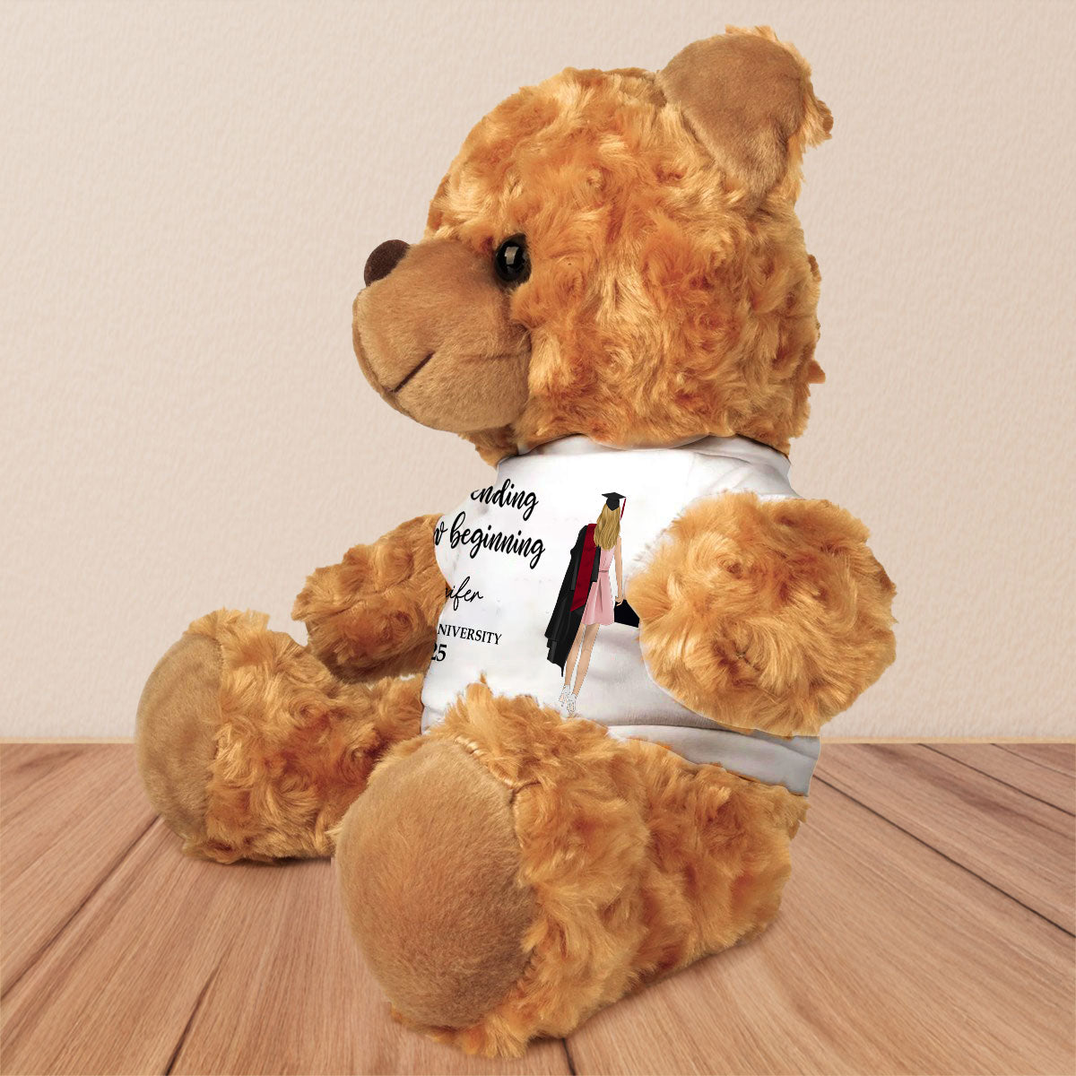 A Sweet Ending To A New Beginning - Personalized Custom Cuddle Bear