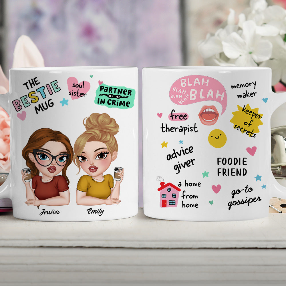 My Free Therapist For Life - Personalized Custom Coffee Mug