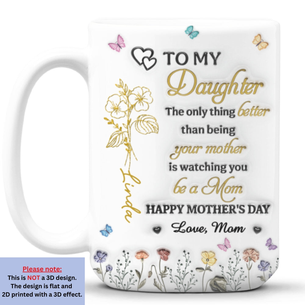 A Love Of Mom Like No Other - Personalized Custom 3D Inflated Effect Mug