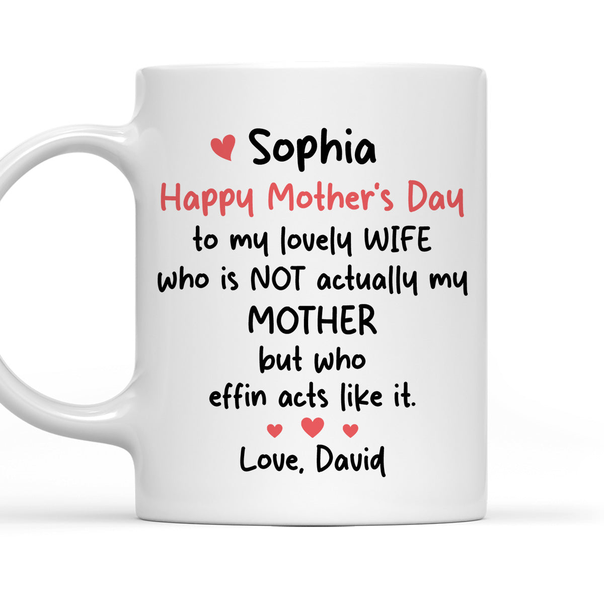 To My Lovely Wife - Personalized Custom Coffee Mug
