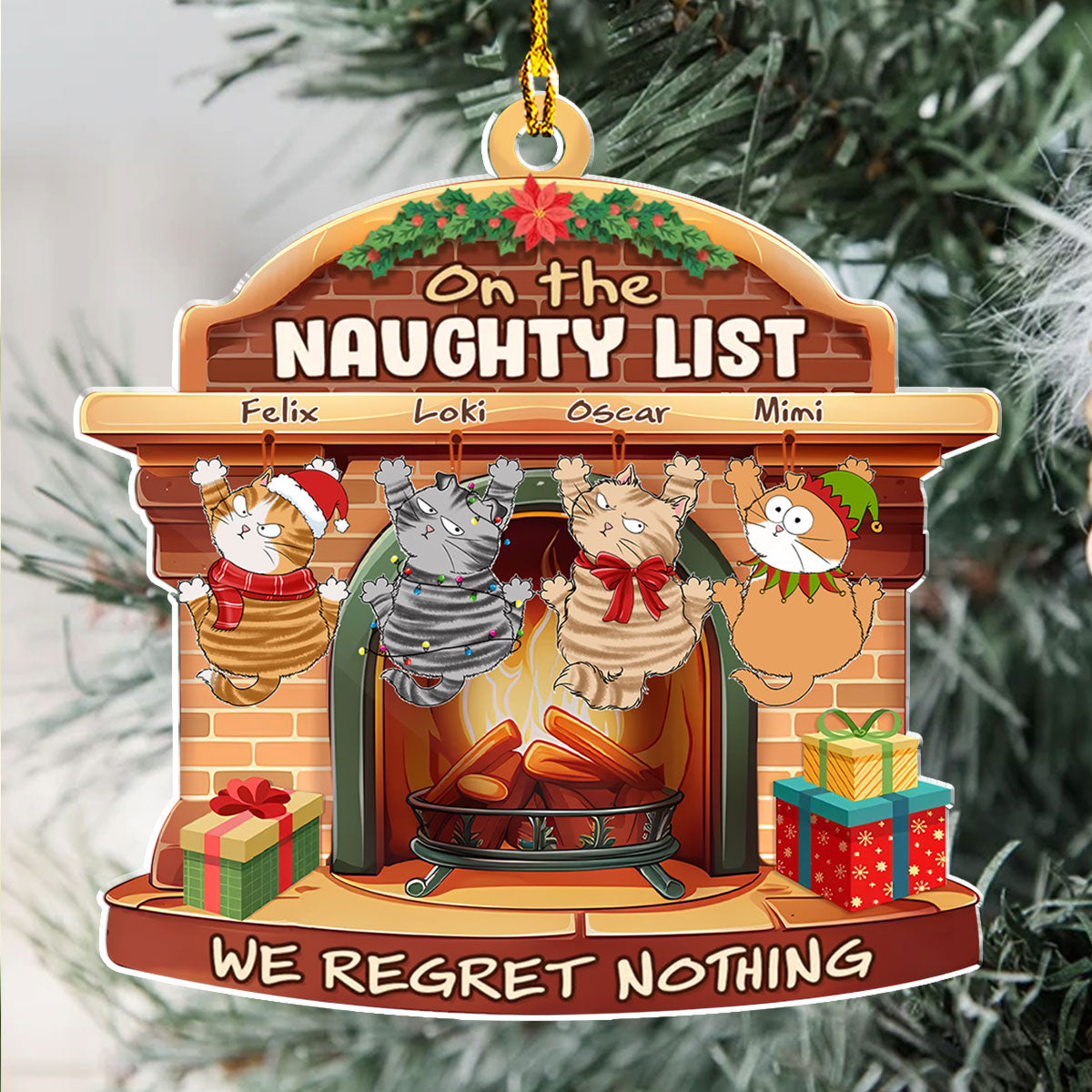 Dear Santa - Personalized Custom Acrylic Ornament