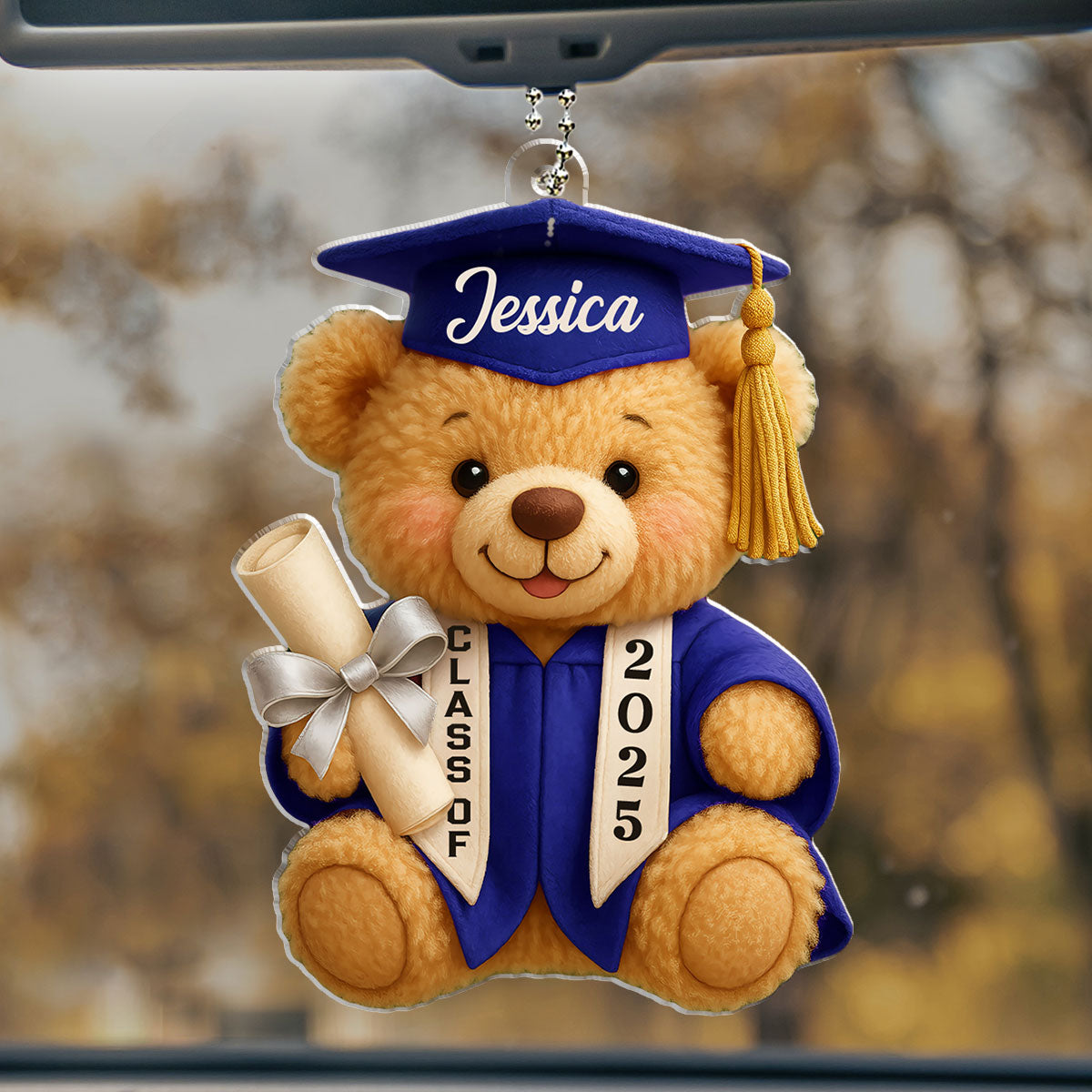 Happy Graduation - Personalized Custom Car Ornament