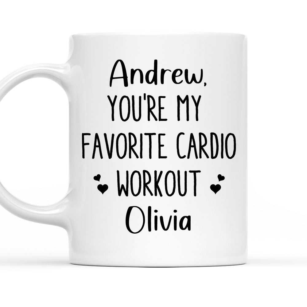 My Favorite Cardio - Personalized Custom Coffee Mug