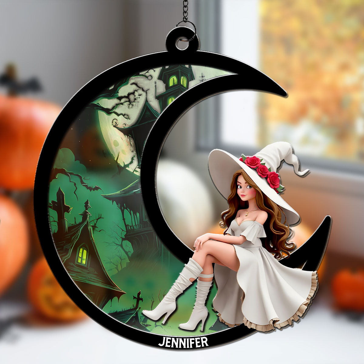A Beauty Born Of Night - Personalized Custom Suncatcher