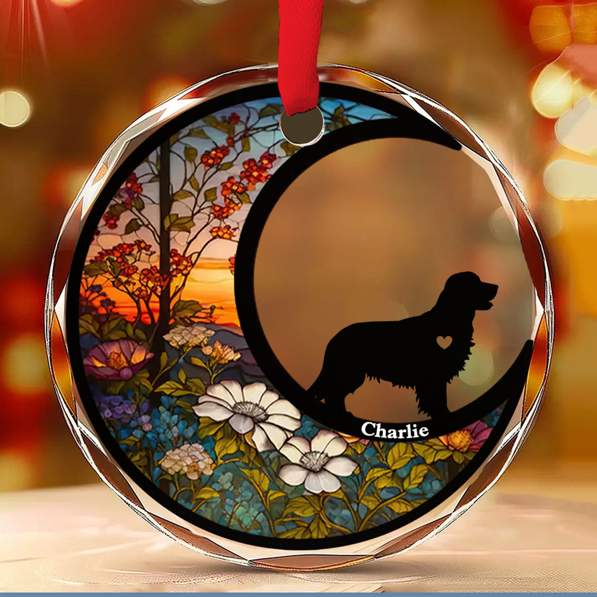Do Not Cry Because It Is Over - Personalized Custom Glass Ornament