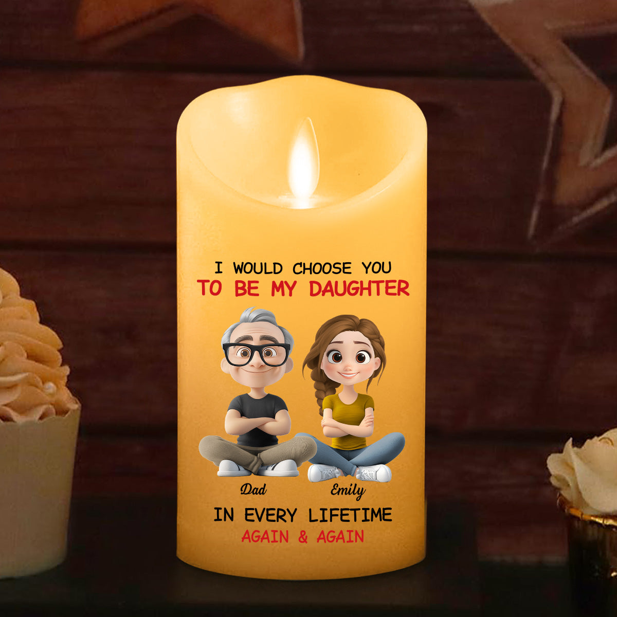 Always Choose You - Personalized Custom LED Candle