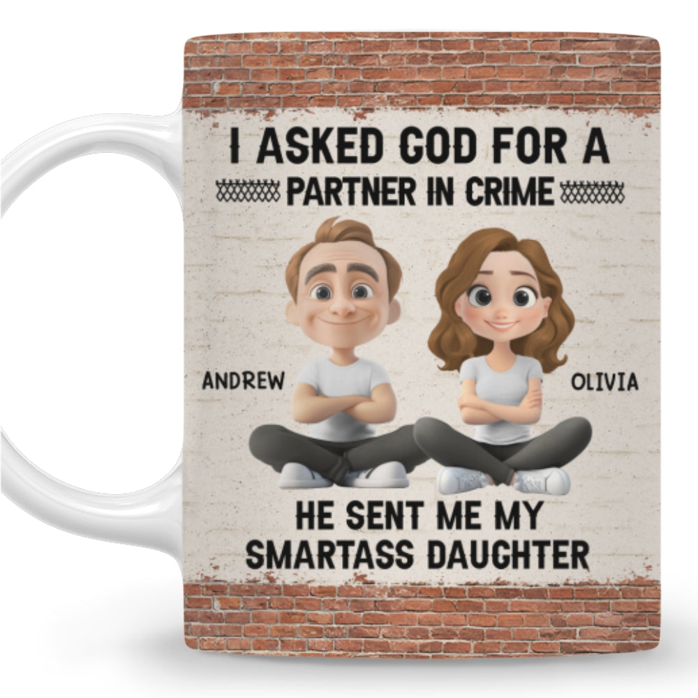 God Sent You To Me - Personalized Custom Coffee Mug